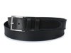 BELTIMORE premium natural grain leather belt A40 : Colors - black, Strap size - r.110-125 cm