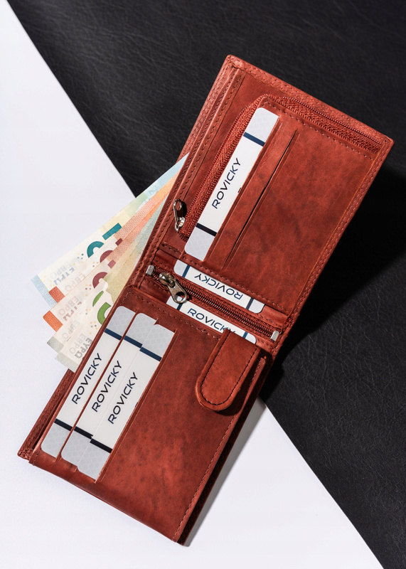 A roomy men's leather wallet by Always Wild