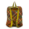 Women's designer colorful mosaic backpack