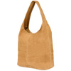 Italienische Handtasche Tasche Leder Wildleder Natural Mustard U35