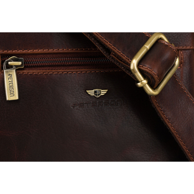 Leather bag PETERSON PTN TB-709-WAX