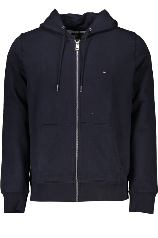 TOMMY HILFIGER MEN&#39;S BLUE ZIP SWEATSHIRT