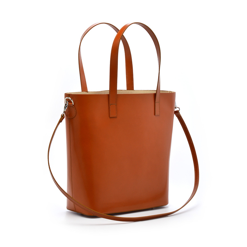 Large, roomy leather shoulder bag Shopperbag