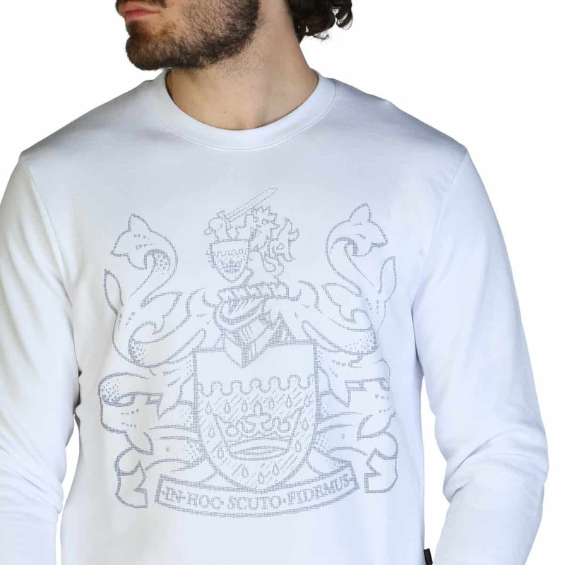 Sweatshirts Marke Aquascutum Modell FAI001 Farbe White. Clothing Men. Saison: All Year