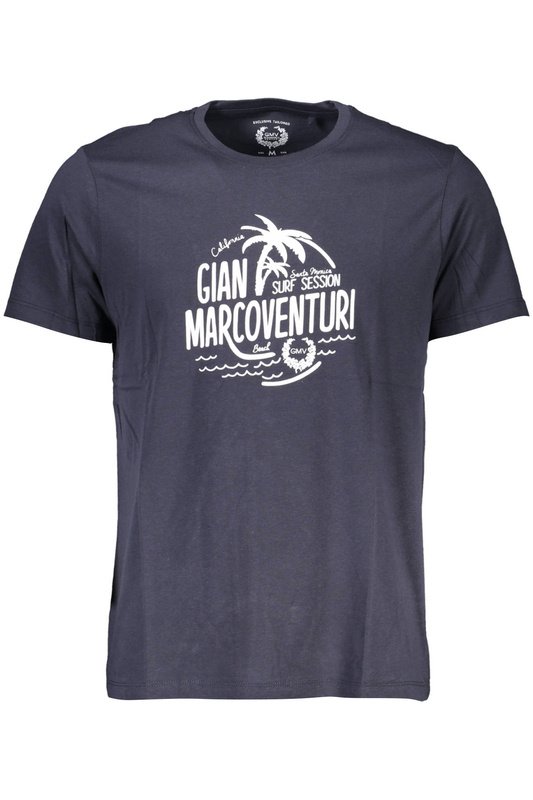 GIAN MARCO VENTURI HERREN-KURZÄRMELIGES T-SHIRT BLAU