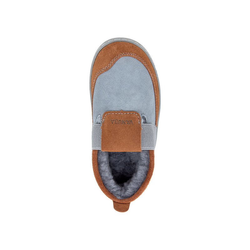 Women's leather insulated slippers