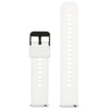 U27 rubber watch strap - white/black - 20mm