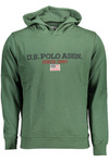 US POLO SWEATSHIRT WITHOUT ZIP GREEN MAN