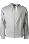 GANT SWEATSHIRT WITH ZIP MAN GRAY