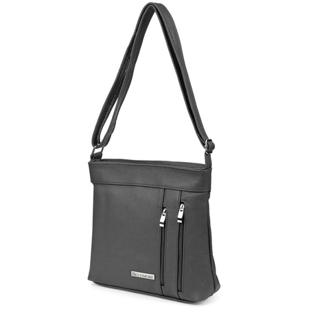 Damen Posttasche aus grauem Leder Beltimore X95