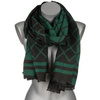 Green Large Scarf Women's cotton warm tassel scarf AX-98