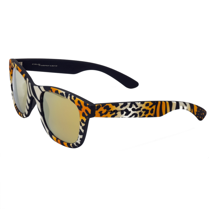 SUNGLASSES ITALIA INDEPENDENT UNISEX 0090-ZEB-001 (Szkło/Zausznik/Mostek) 50/14/120 mm)