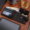 Men's leather wallet classic black Baltimore D43