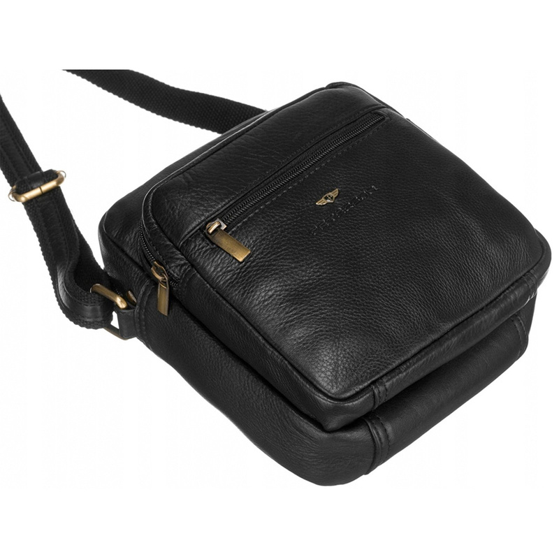 Leather bag PETERSON PTN-376-NDM