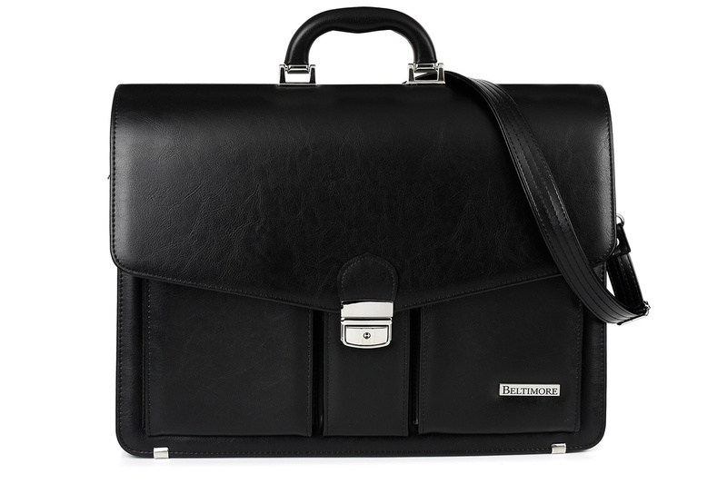 Black men's briefcase Beltimore briefcase elegant roomy W35