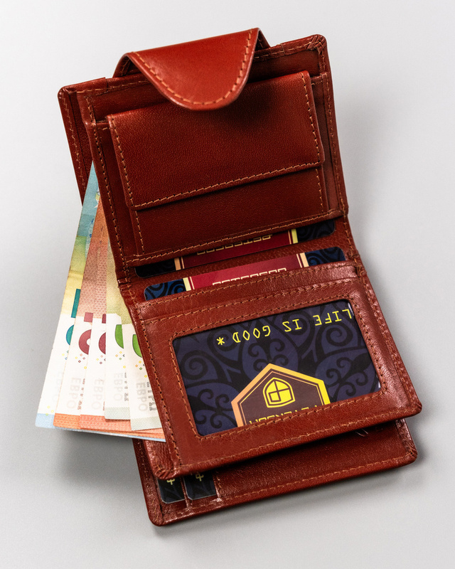 Leather's wallet RFID PETERSON PTN 2517-BO