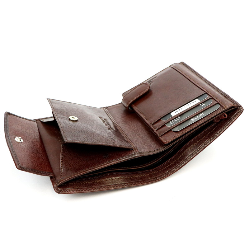 Roomy Leather Men's Wallet EL FORREST with RFID