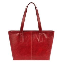 Women's leather elegant shoulder shopper bag