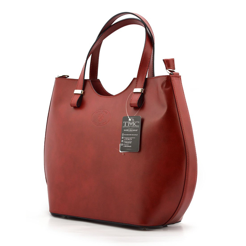 Elegant, stylish, large leather handbag