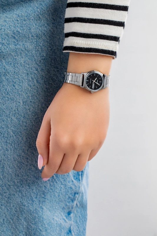 A sleek, minimalist women's watch by Casio