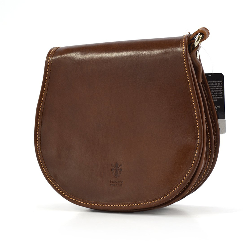 Classic unique women's leather messenger bag