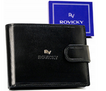 Leather wallet RFID ROVICKY RV-7680286-9-BCA