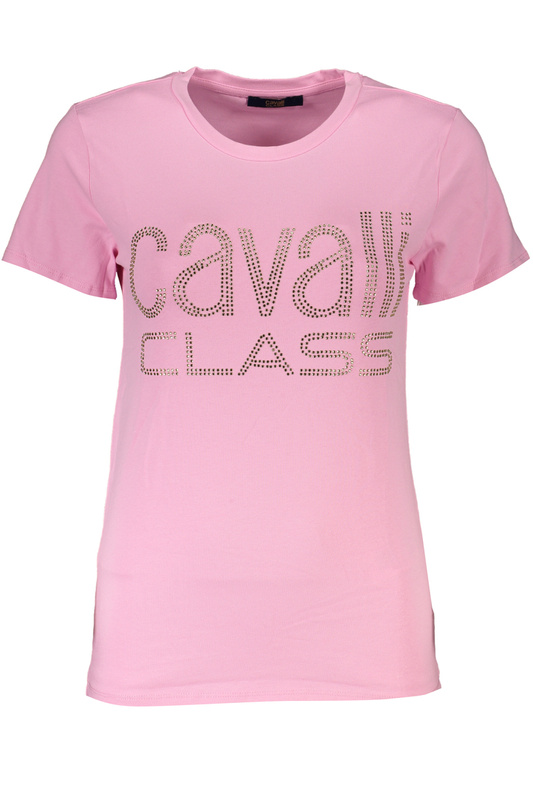 CAVALLI CLASS DAMEN KURZARM T-SHIRT ROSA