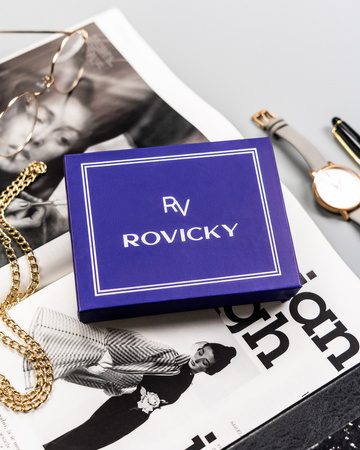 Leather wallet RFID ROVICKY RV-70613-9-BCA