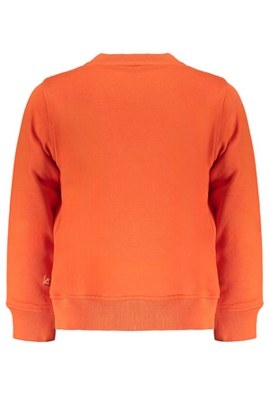 K-WAY ORANGE ZIPLESS SWEATSHIRT FOR CHILDREN