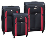 Zestaw walizek PTN 5209-SET Black+Red