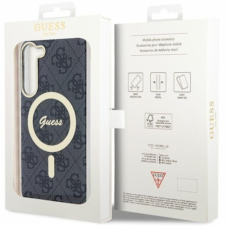 Guess GUHMS23SH4STK S23 S911 czarny/black hardcase 4G MagSage