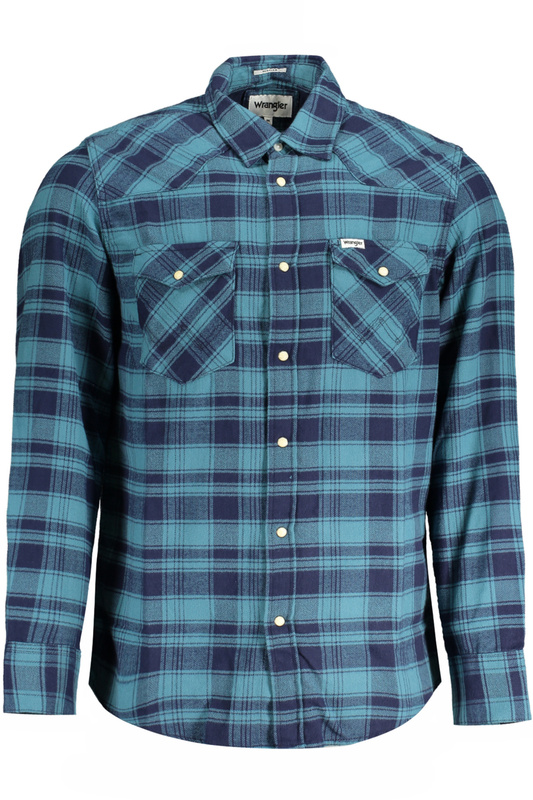 WRANGLER HERREN LANGARMHEMD BLAU