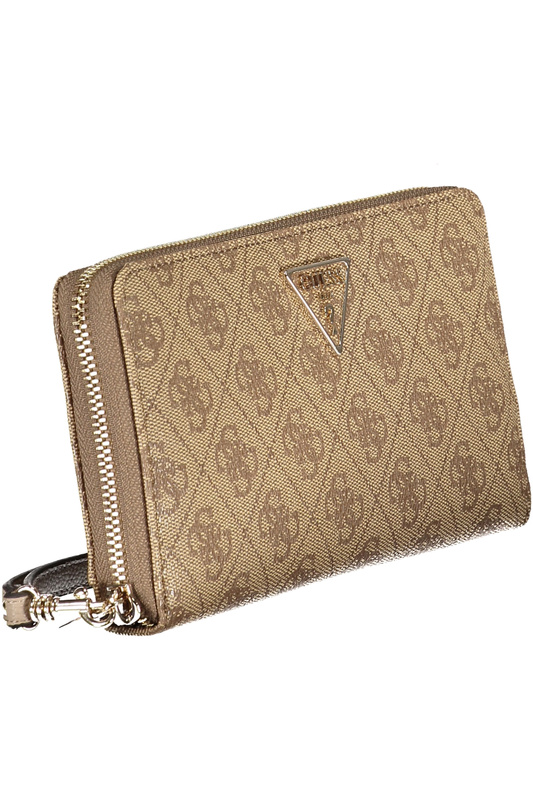 GUESS JEANS WOMEN&#39;S WALLET BEIGE