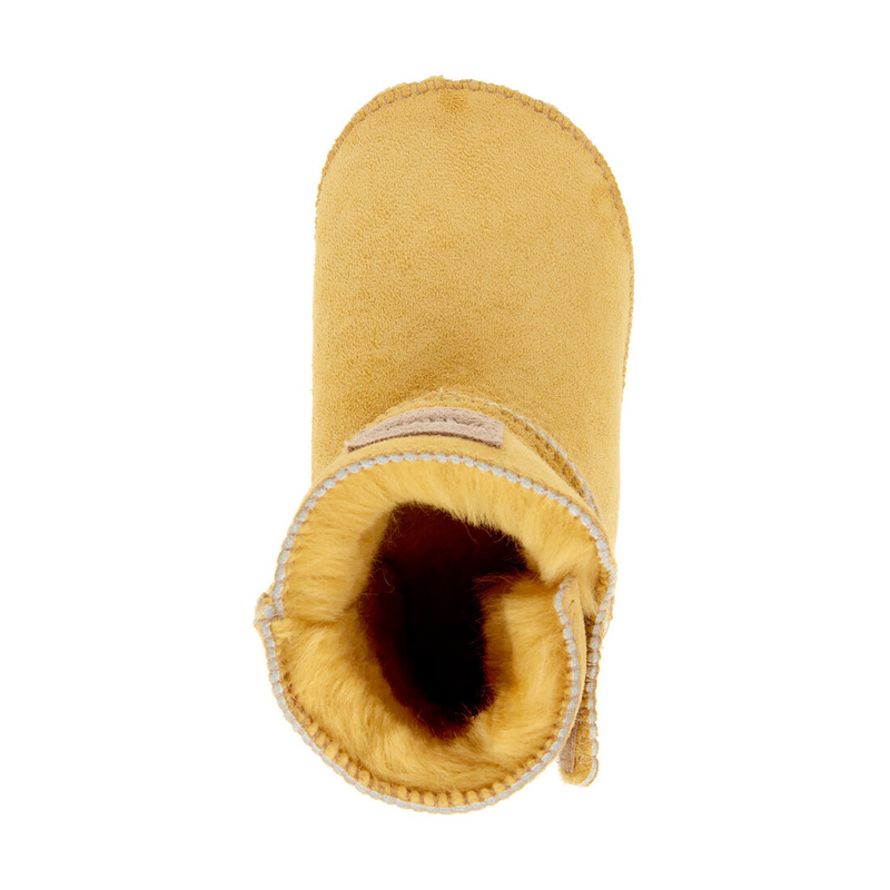 KIKO children's leather slip-on insulated slippers