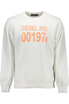 DIESEL SWEATSHIRT WITHOUT ZIP MAN WHITE