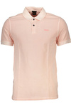 HUGO BOSS MEN&#39;S SHORT SLEEVED POLO SHIRT PINK