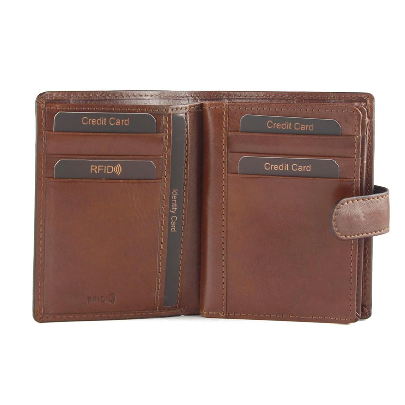 Mato Grosso Men's Leather Zipper Wallet with RFID