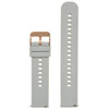 U27 rubber watch strap - light gray/rosegold - 20mm