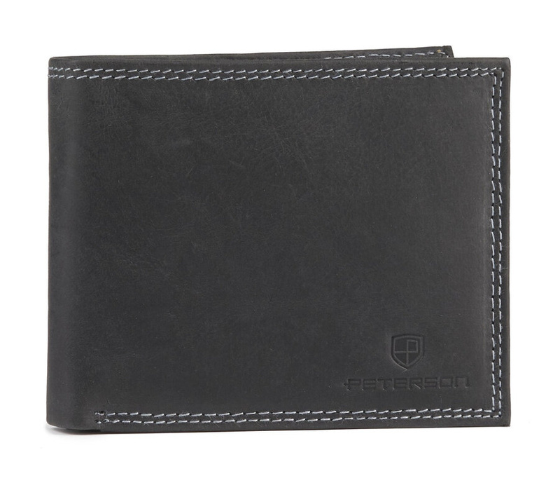 Men's leather portfolio with a storage for a slider - Peterson