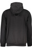 GIAN MARCO VENTURI MEN&#39;S BLACK ZIPPED SWEATSHIRT