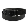 Beltimore full grain leather men's premium black belt E17 : Strap size - r.100-115 cm