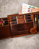 Leather wallet RFID PETERSON PTN N992-EBS