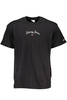 TOMMY HILFIGER BLACK MEN'S SHORT SLEEVE T-SHIRT