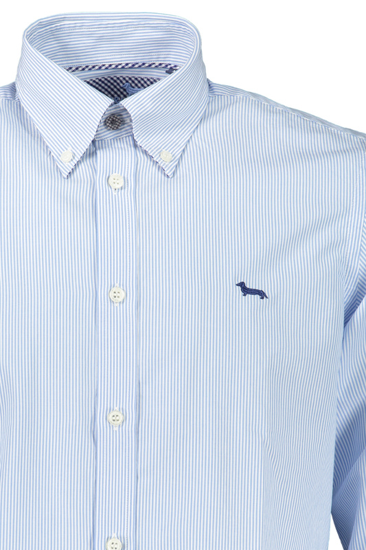 HARMONT &amp; BLAINE MEN&#39;S BLUE LONG SLEEVE SHIRT