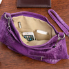 Violette Shopper-Tasche aus Wildleder W10