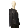 Stylish fashionable Bukowski leather jacket with pleats