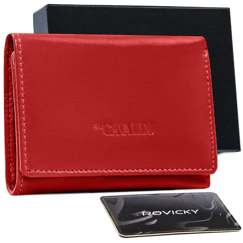 Leather compact women's wallet by 4U Cavaldi