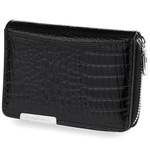 Leather Women's Wallet Horizonta Little Painted Black 897