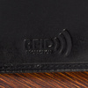 Men's leather wallet Italian natural grain leather premium classic RFiD vertical Baltimore G06.