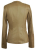 Stylish fashionable Bukowski leather jacket with pleats